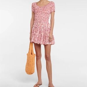 Poupette St. Barth Pink Floral Dress